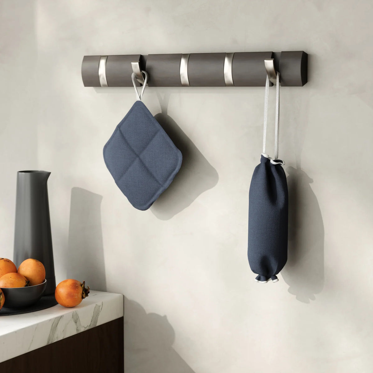 Five-Hook Wall Mounted Coat Rack