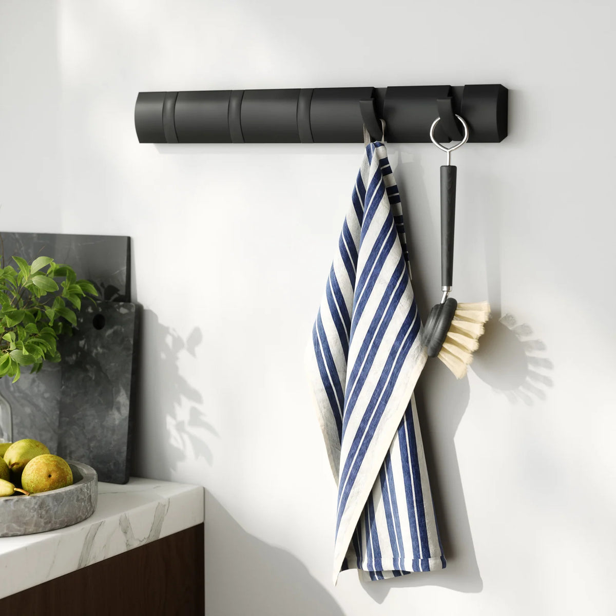 Five-Hook Wall Mounted Coat Rack