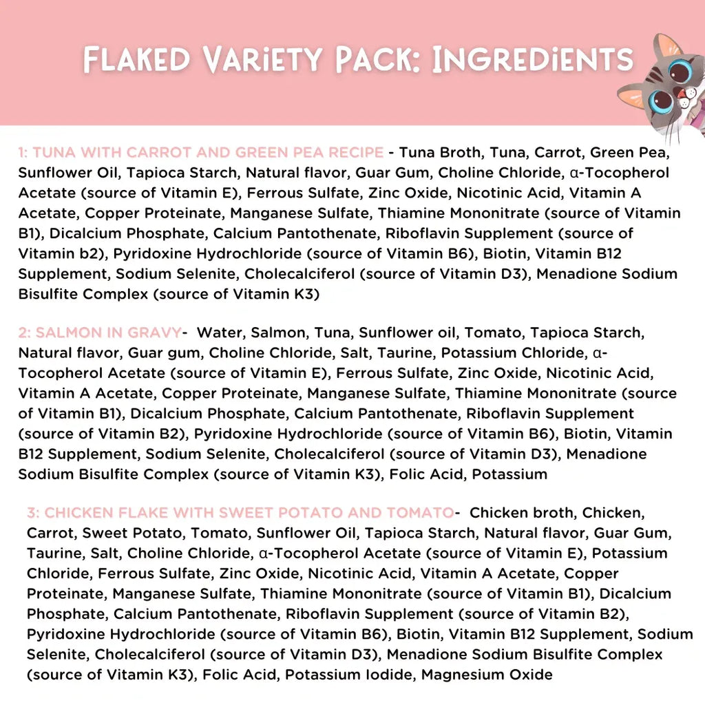 Flaked Variety Pack Wet Cat Food