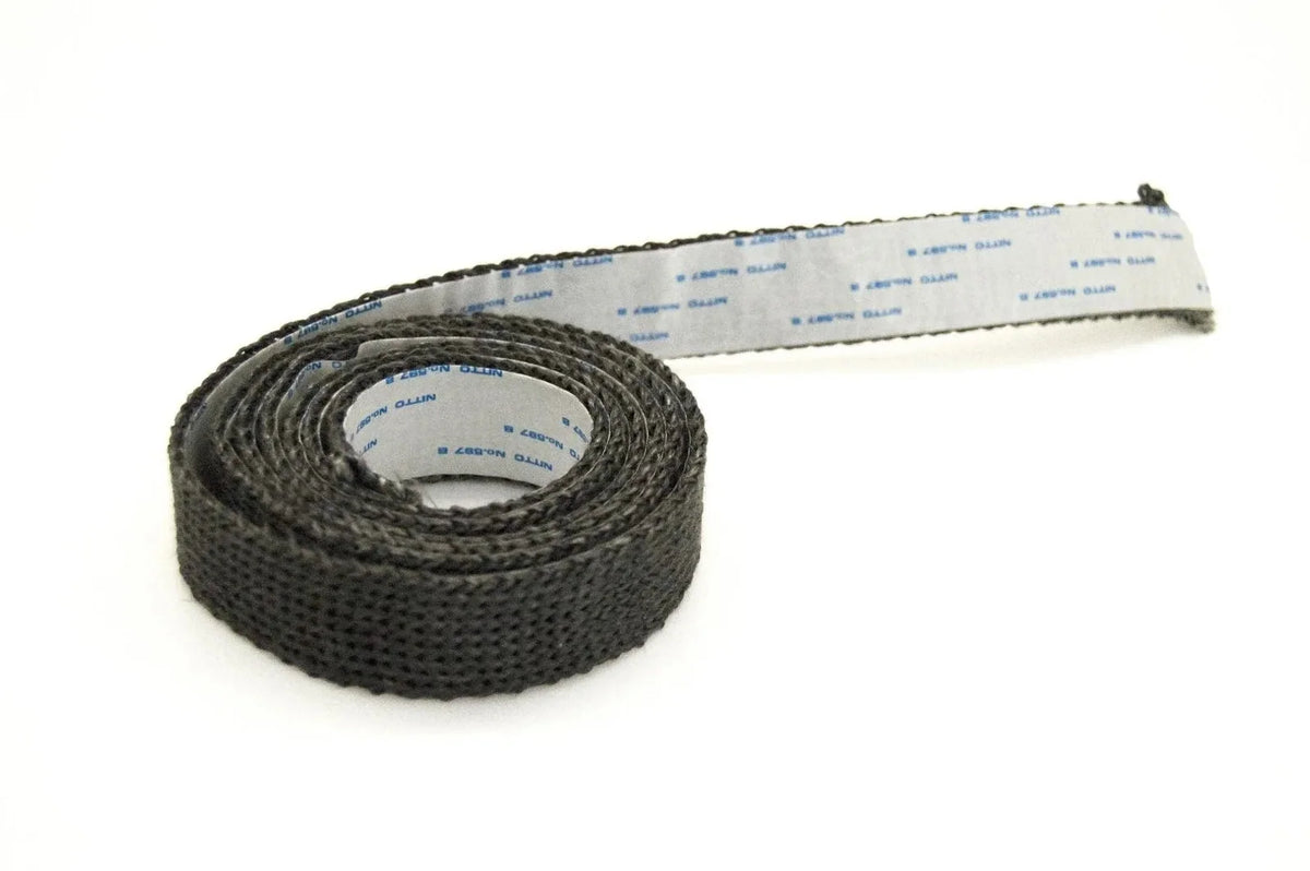 Flat Stove Glass Gasket Tape, 7-Foot Adhesive-Backed Fiberglass Roll for Wood Stoves and Fireplace Inserts