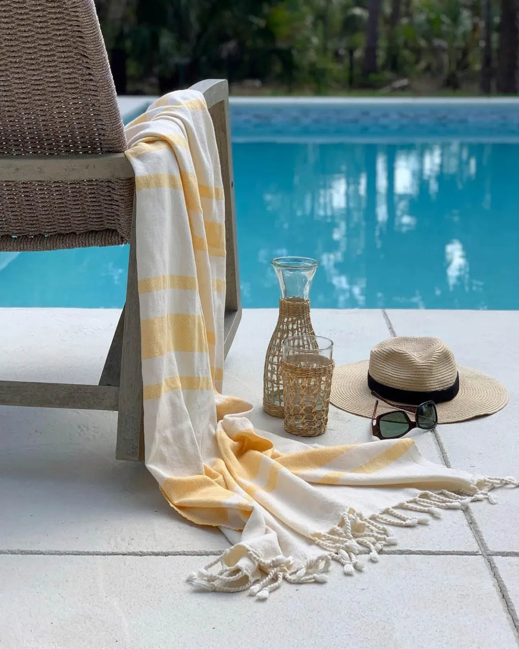 Flatwoven Turkish Cotton Bath Towel