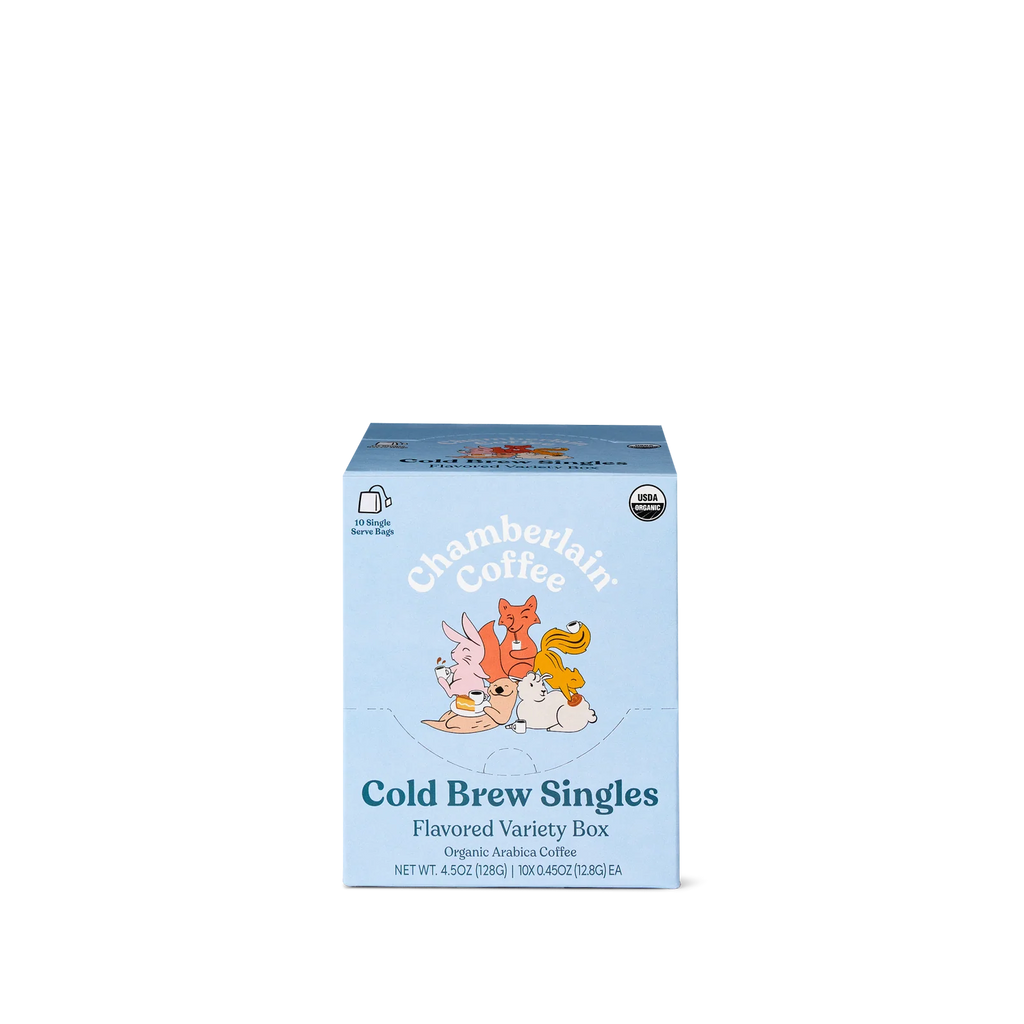 Flavored Single Serve Coffee Variety Pack with 10 Packets for Hot or Iced Coffee · 10 single-serve packets in one variety