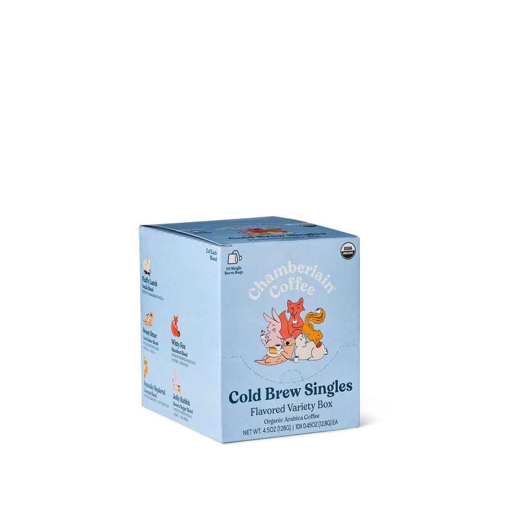 Flavored Single Serve Coffee Variety Pack with 10 Packets for Hot or Iced Coffee · 10 single-serve packets in one variety