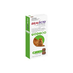 Flea and Tick Chewables for Medium Dogs 22–44 lbs in a Beef-Flavored Oral Format, Green Weight Band — 1 Chew / 2 Chew