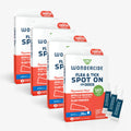 Flea and Tick Spot Treatment for Small Dogs Under 35 lbs, 12 Single-Use Tubes with Peppermint Scent