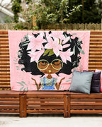 Fleece Throw Blanket in Baby Pink