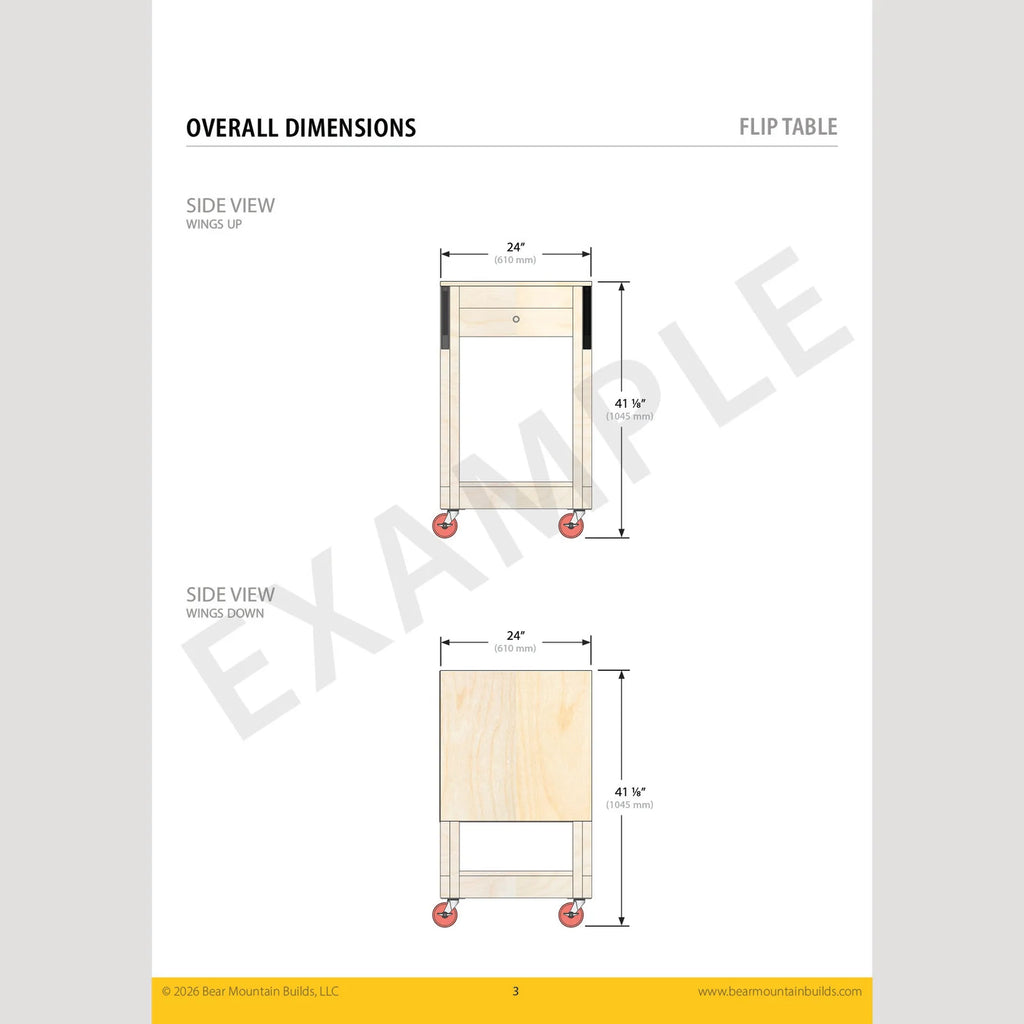 Flip-Top Tool Table Digital Plans and 3D Models