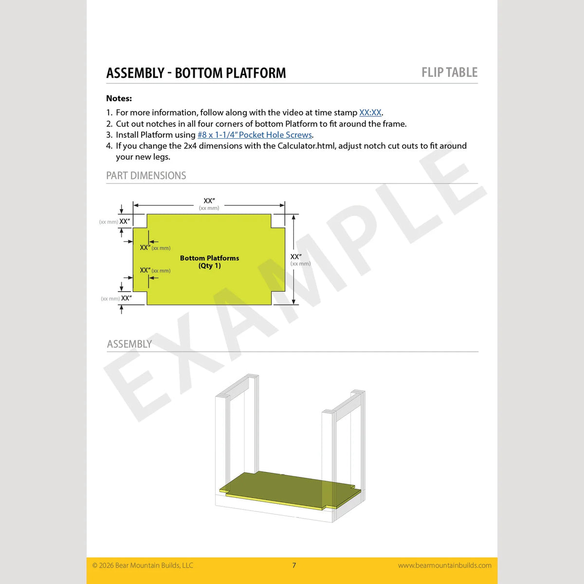 Flip-Top Tool Table Digital Plans and 3D Models