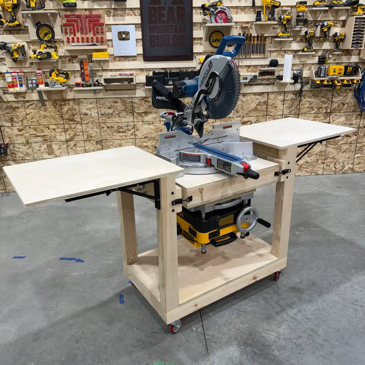 Flip-Top Tool Table Digital Plans and 3D Models