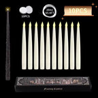 Floating LED Candles, 10 Candles + Magic Wand