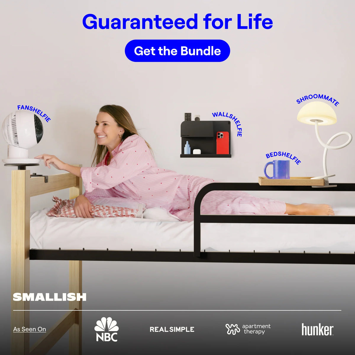 Floating Wall Shelf with Modular Accessories and Cord Storage for Bedside and Living Room Essentials
