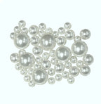 Floating White Pearl Vase Fillers in Three Sizes