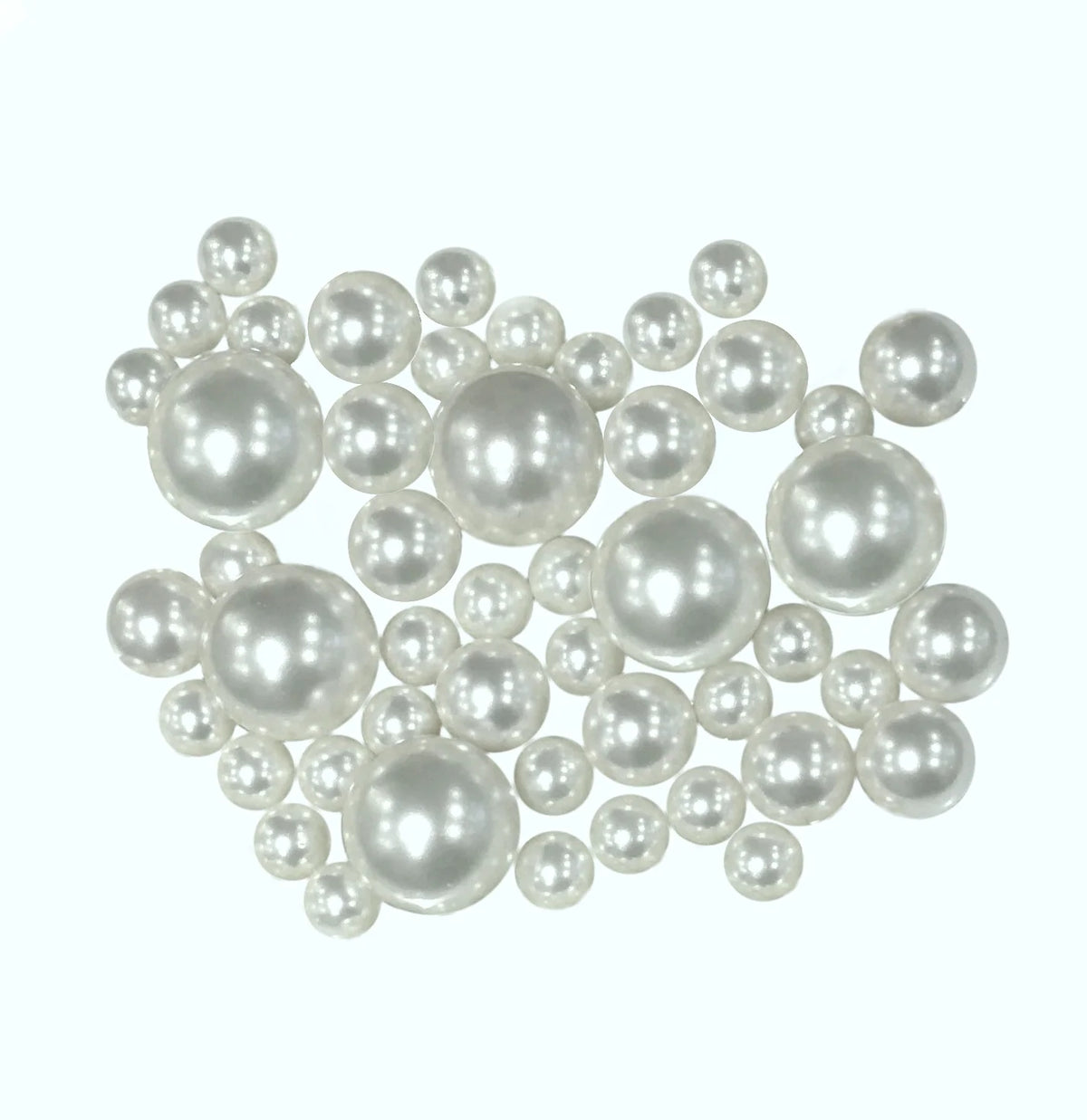 Floating White Pearl Vase Fillers in Three Sizes