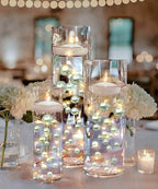 Floating White Pearl Vase Fillers in Three Sizes