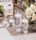 Floating White Pearl Vase Fillers in Three Sizes