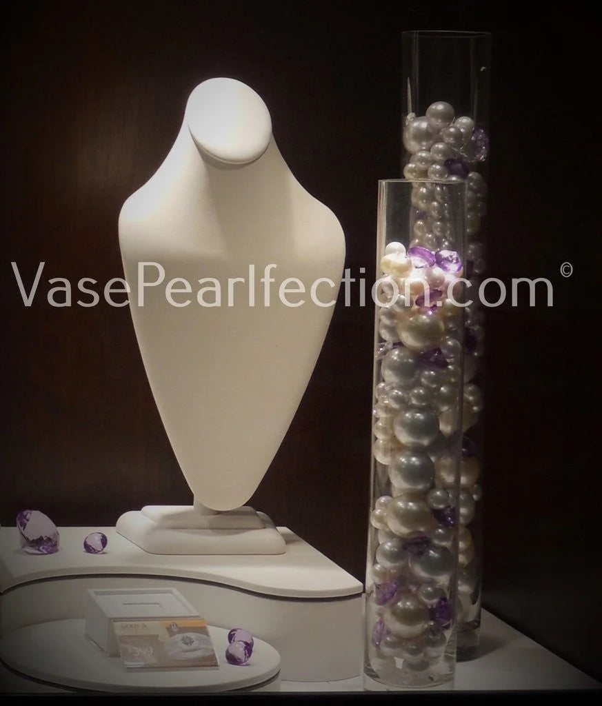 Floating White Pearl Vase Fillers in Three Sizes
