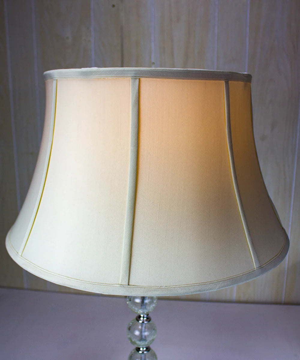 Floor Lamp Shade in Eggshell Shantung