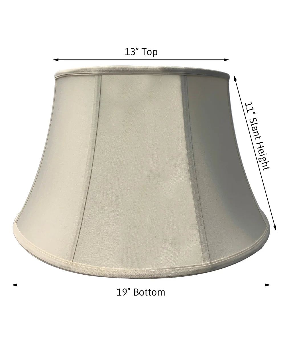 Floor Lamp Shade in Eggshell Shantung