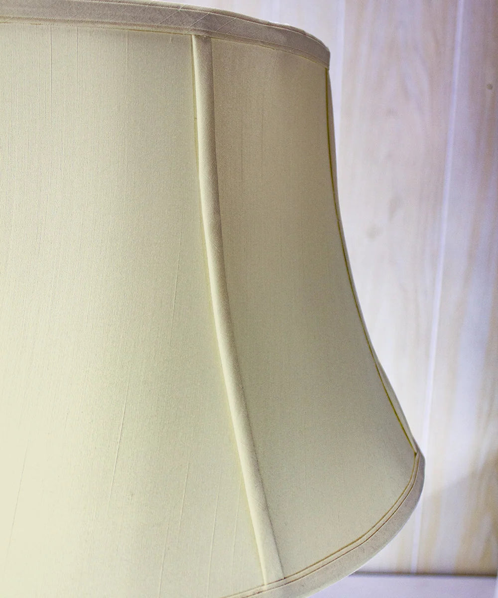 Floor Lamp Shade in Eggshell Shantung