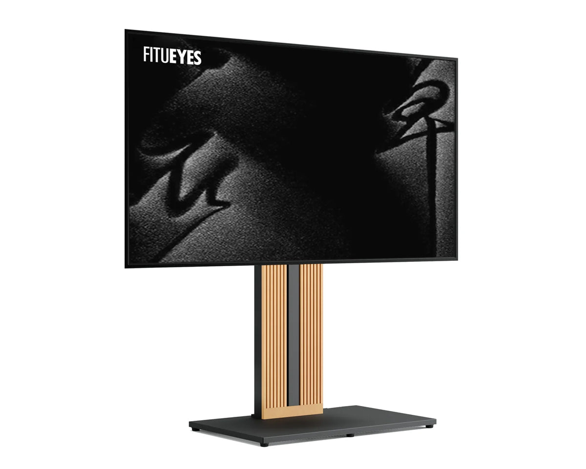 Floor TV Stand, Black-Without