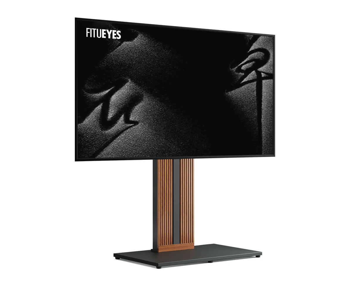 Floor TV Stand, Walnut-Without