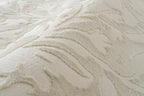 Floral Area Rug in Recycled Polyester, Washable Medium-Pile Design in Bone Beige or Camel, Multiple Room Sizes