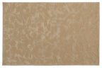 Floral Area Rug in Recycled Polyester, Washable Medium-Pile Design in Bone Beige or Camel, Multiple Room Sizes