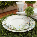 Floral Bone China Salad Plate Set of 4, 9-Inch Dinnerware