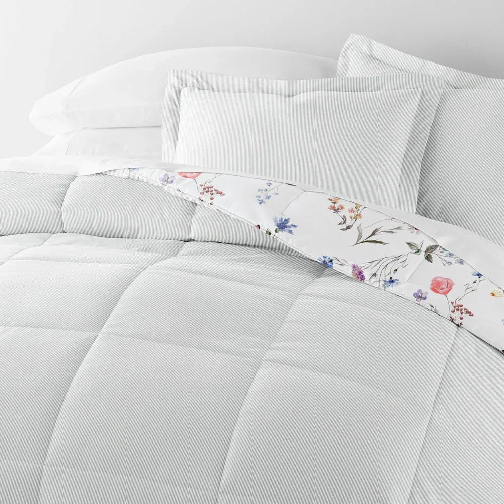 Floral Comforter Set in Pink
