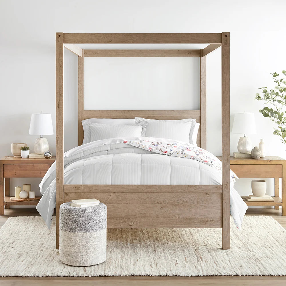 Floral Comforter Set in Pink