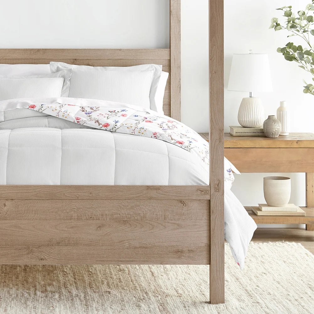 Floral Comforter Set in Pink