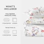 Floral Comforter Set in Pink