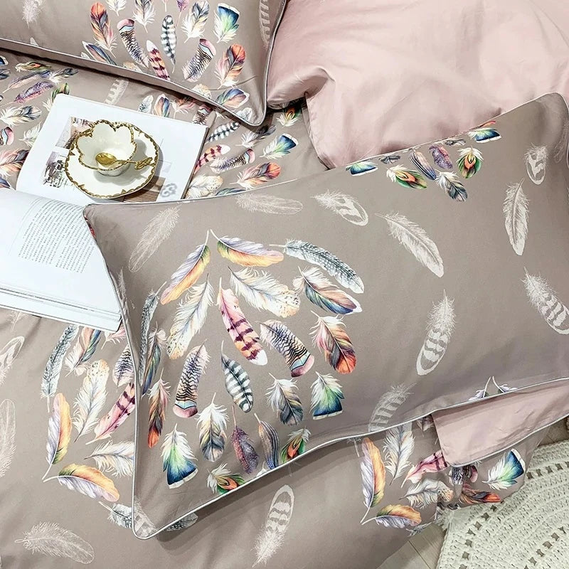 Floral Duvet Cover Set in 100% Egyptian Cotton