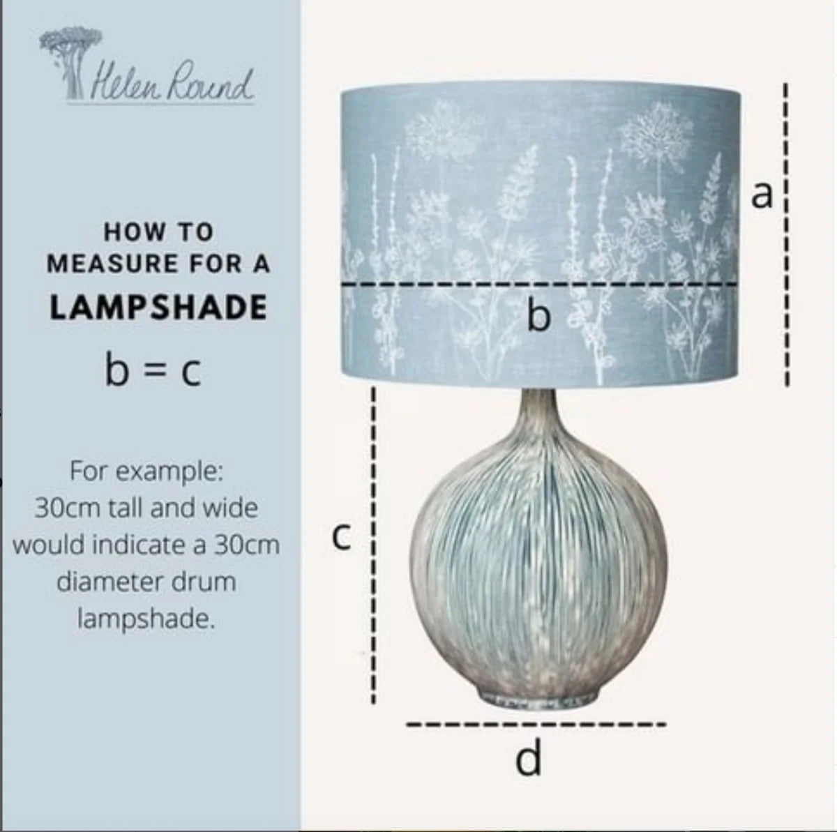 Floral Linen Lampshade