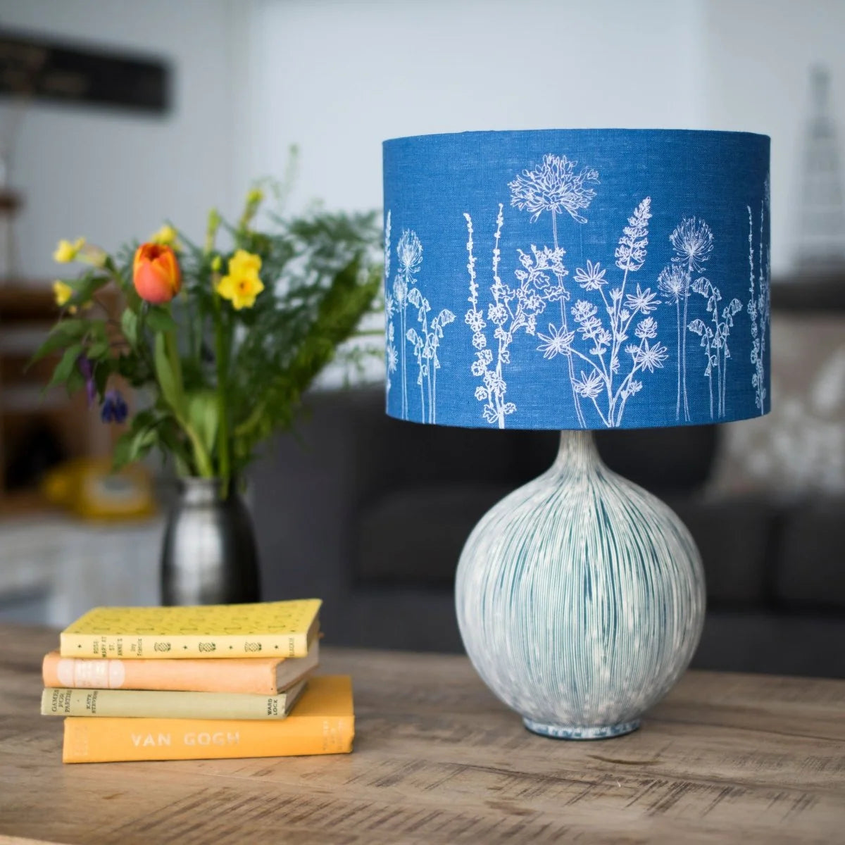Floral Linen Lampshade