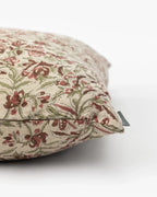 Floral Linen Pillow Cover