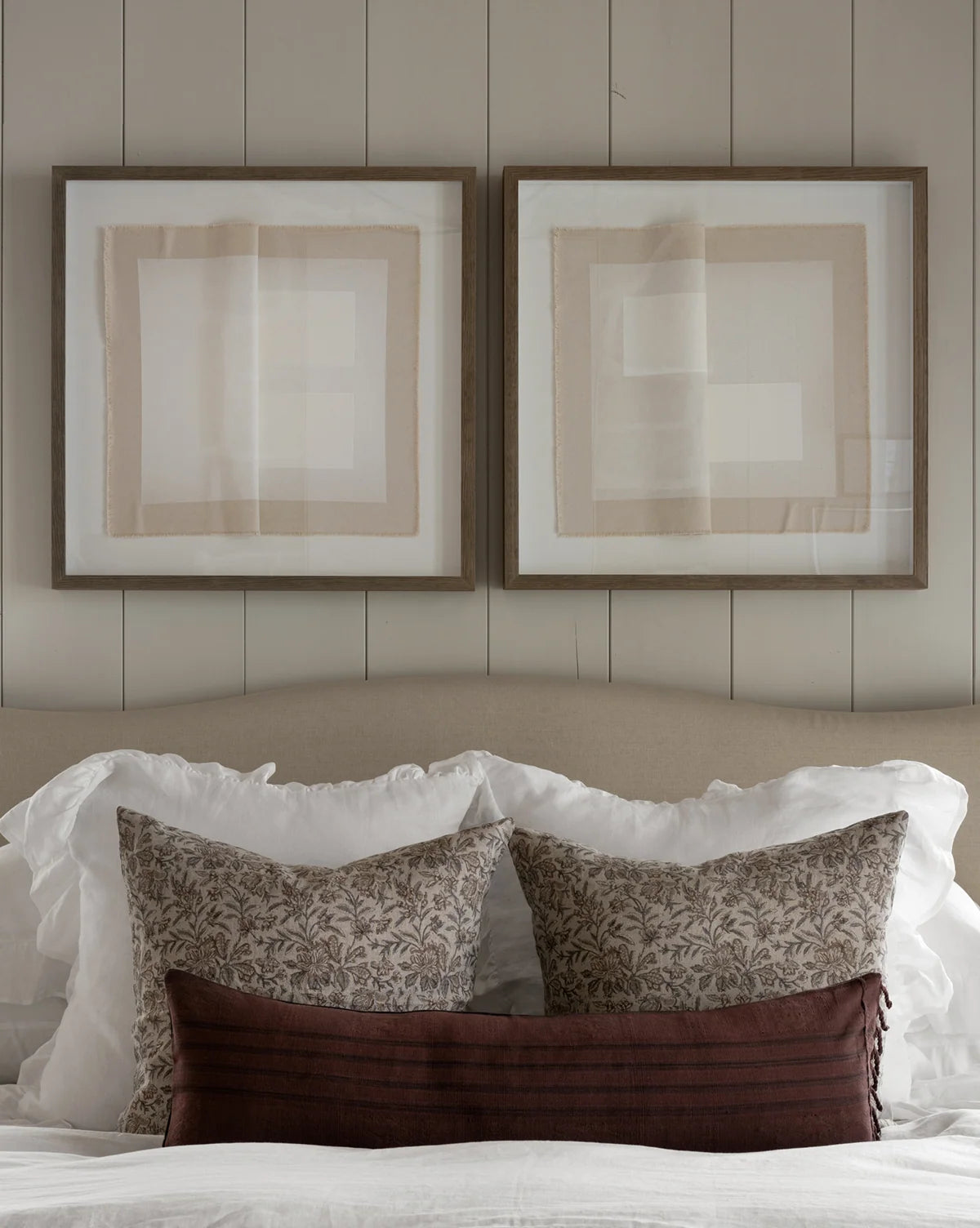 Floral Linen Pillow Cover