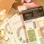 Floral Planner Sticker Book with 30 Sheets of Spring Designs for Decorative and Functional Page Layouts
