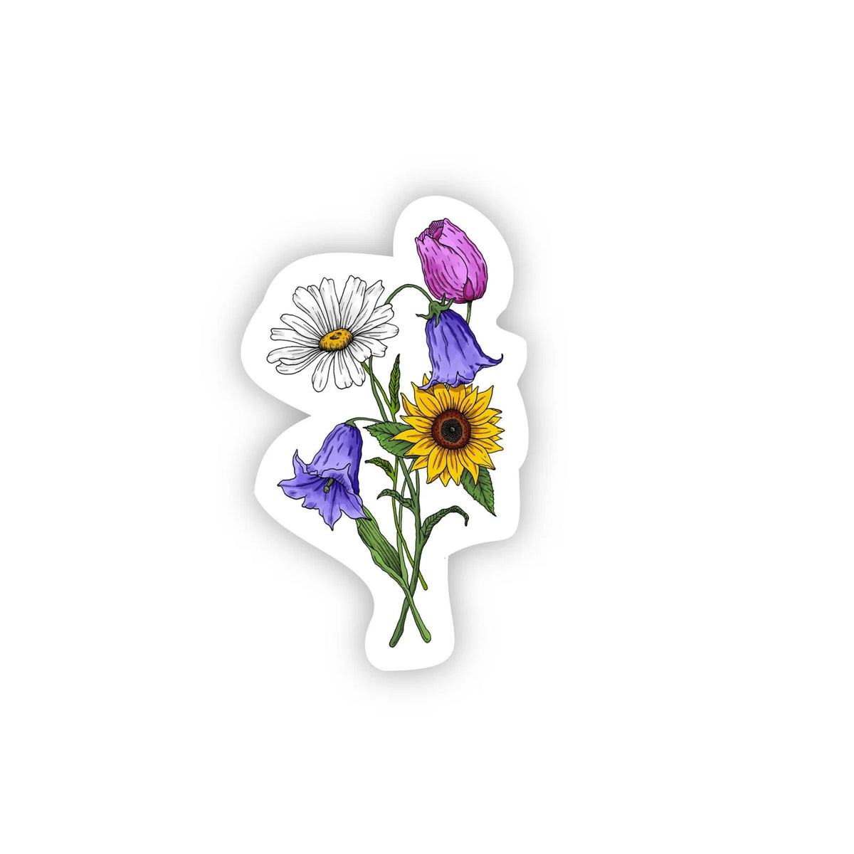 Floral Sticker 4 Pack