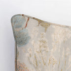 Floral Throw Pillow in a USA-Made Linen Blend