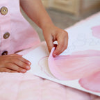 Floral Wall Stickers with Peonies, Butterflies, Stars and White Star Dust in Three Decorative Pack Sizes