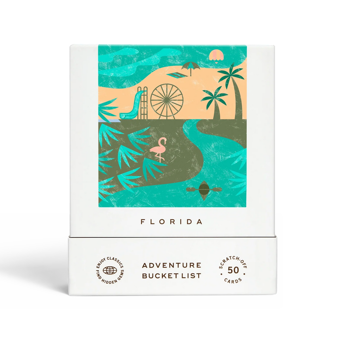 Florida Scratch-Off Adventure Bucket List Gift Set with 50 Local Activities to Explore Across the State