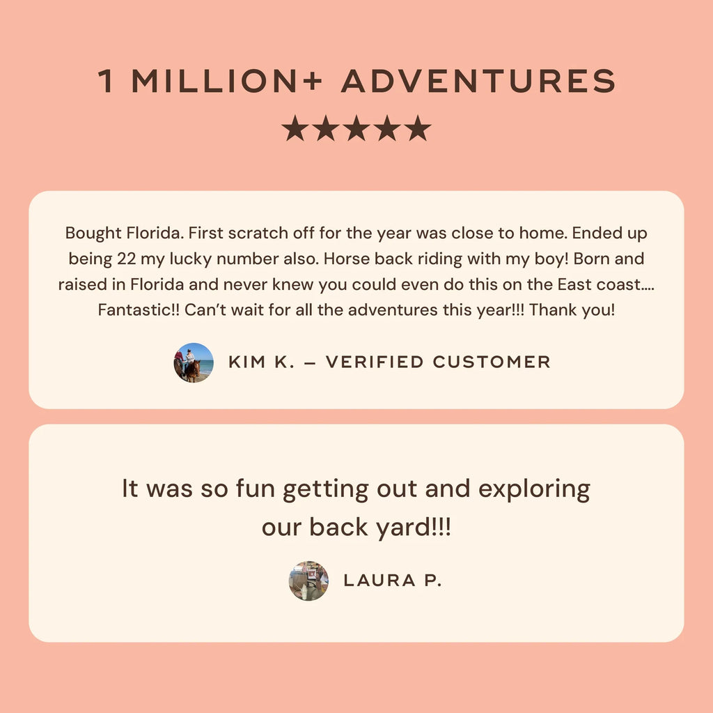 Florida Scratch-Off Adventure Bucket List Gift Set with 50 Local Activities to Explore Across the State