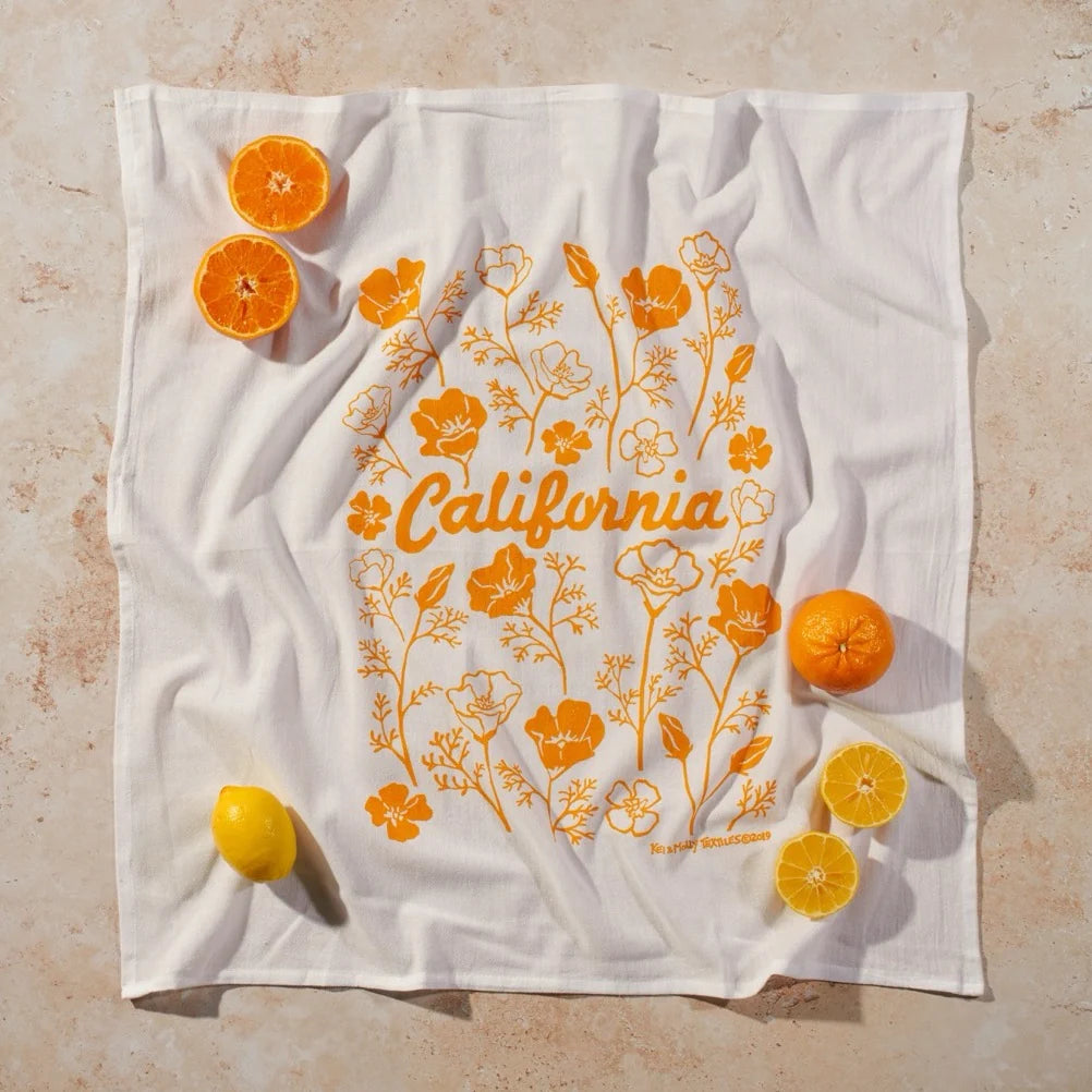 Flour Sack Dish Towel, Squash