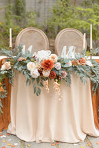 Flower Garland in Sunset Terracotta