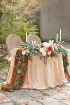 Flower Garland in Sunset Terracotta