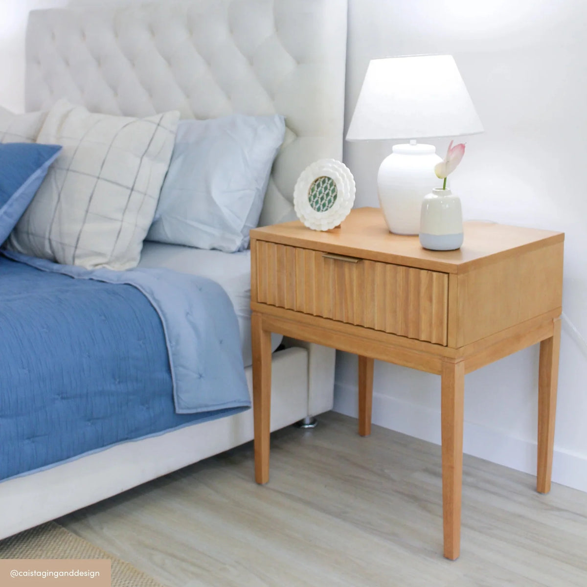 Fluted Nightstand
