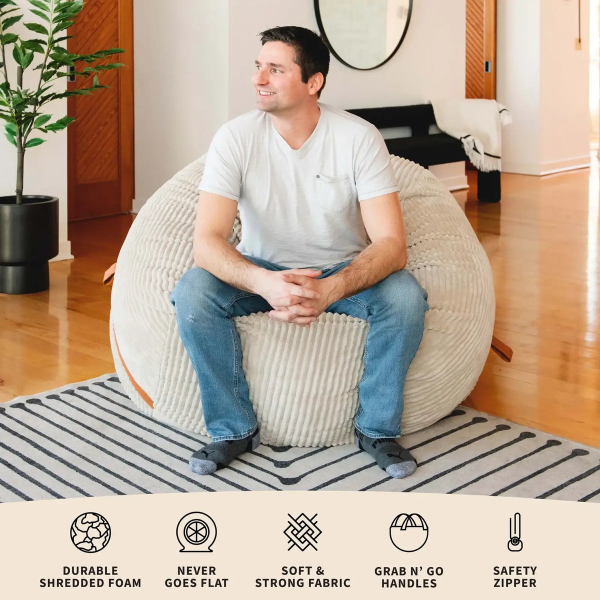 Foam Bean Bag Chair