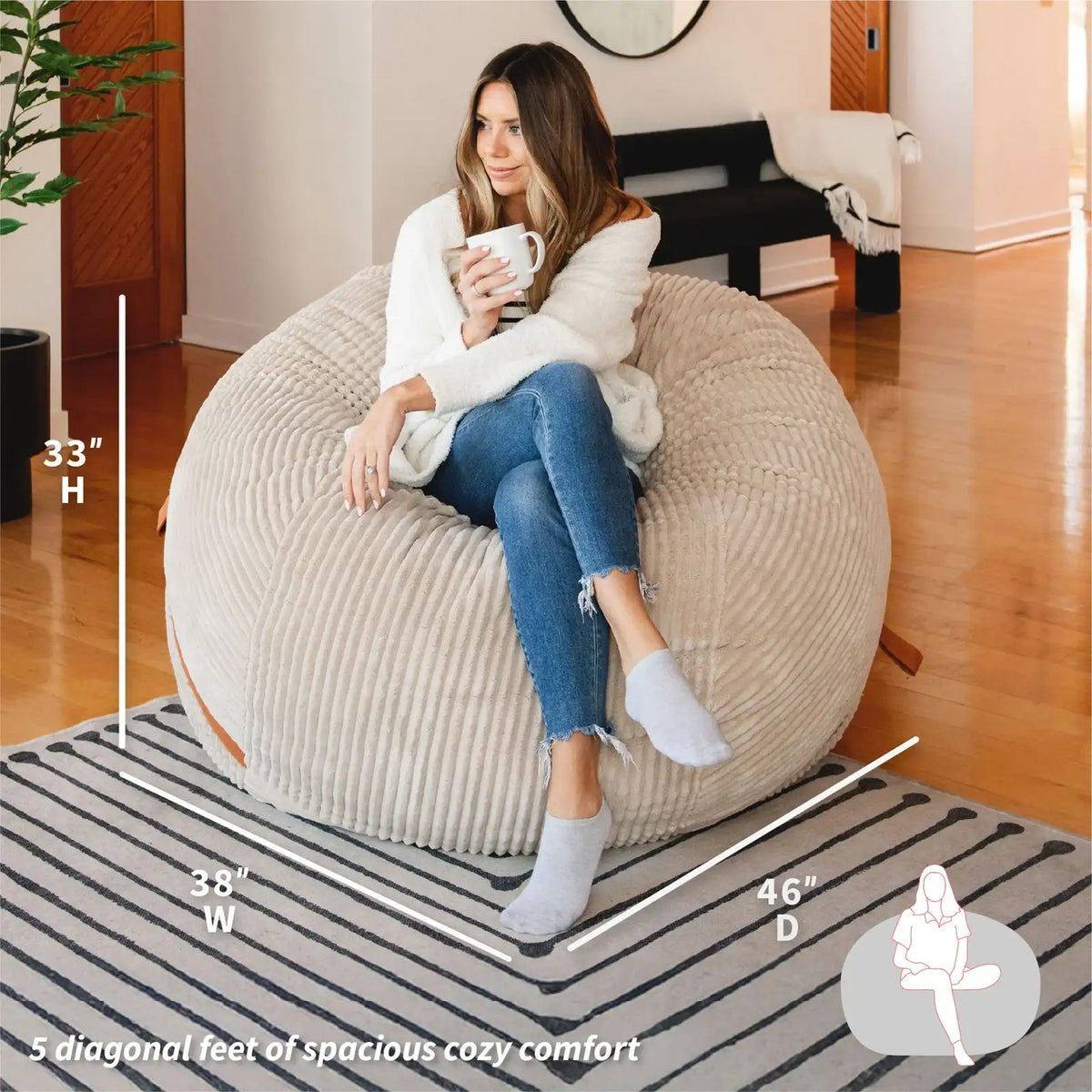 Foam Bean Bag Chair