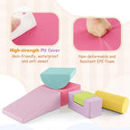 Foam Climbing Blocks for Toddlers 1–3, Modular Soft Play Activity Set with Wipe-Clean PU Cover